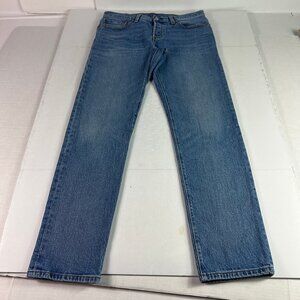 Levi's Jeans Women's 31x29* 501 Mid Rise Customized Tapered Blue Faded Denim